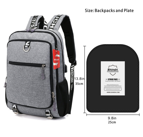 Shindn Bulletproof Backpack Lightweight, 9.8