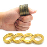 Men's Fashion Ring Multifunction  EDC keychain Folding Ring Self defense Anti-Wolf