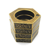 Men's Fashion Ring Multifunction  EDC keychain Folding Ring Self defense Anti-Wolf