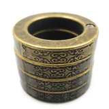Men's Fashion Ring Multifunction  EDC keychain Folding Ring Self defense Anti-Wolf