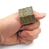 Men's Fashion Ring Multifunction  EDC keychain Folding Ring Self defense Anti-Wolf