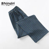Shindn Men's home casual Trouser Loose and comfortable pure cotton home pants