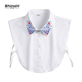 Shindn Women Fake Half Shirts Faux False Collar for Summer Outfits,Fake Collars Detachable Dickey Collar Blouse