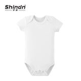 Shindn Solid color baby jumpsuit Newborn Clothing layettes Universal short sleeved crawling clothes for male and female babies aged 0-1