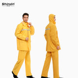 Shindn Unisex Waterproof jackets and pants Extended waterproof clothing PVC raincoat