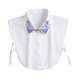 Shindn Women Fake Half Shirts Faux False Collar for Summer Outfits,Fake Collars Detachable Dickey Collar Blouse