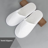 Shindn Coral Fleece Cloth Slippers for Hotels Unisex Indoor Slippers