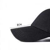 Shindn Men's pure black baseball cap, unisex.