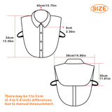 Shindn Women Fake Half Shirts Faux False Collar for Summer Outfits,Fake Collars Detachable Dickey Collar Blouse