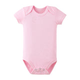 Shindn Solid color baby jumpsuit Newborn Clothing layettes Universal short sleeved crawling clothes for male and female babies aged 0-1