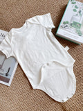 Shindn Solid color baby jumpsuit Newborn Clothing layettes Universal short sleeved crawling clothes for male and female babies aged 0-1