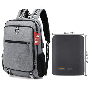 Shindn Student Bulletproof Backpack Computer Bag with USB Charging Interface NIJ IIIA school bag - shindn