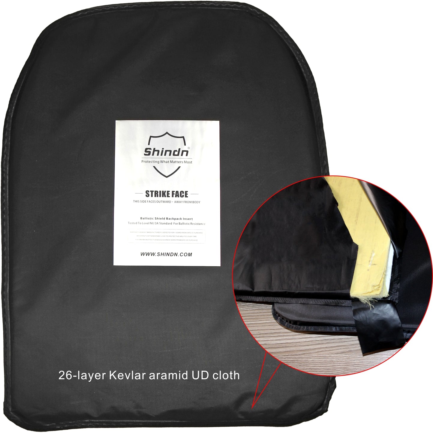 bulletproof backpack Student safety school bag Shindn UHMWPE