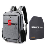 Shindn NIJ IIIA Lightweight bulletproof backpack Ultra-High Molecular Weight Polyethylene ballistic backpack insert kevlar Student school bag - shindn