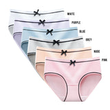 Female ice silk seamless panties Funny print pattern mid-waist briefs Graphene panties with cotton bottom crotch