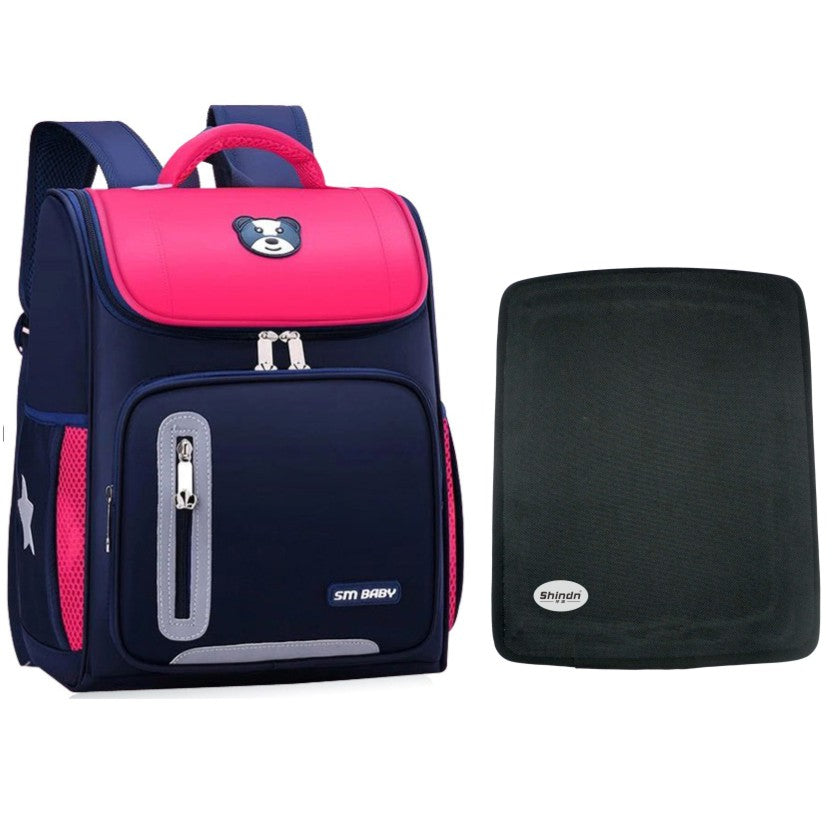 Bulletproof backpack Student school bag Shindn backpack kids school bag Pink / backpack and plate