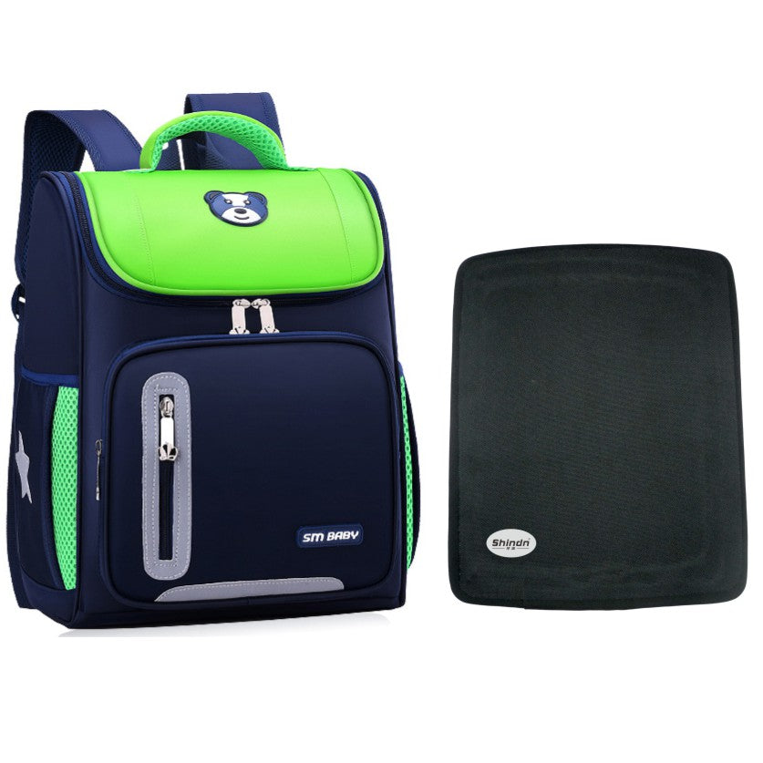 Bulletproof backpack Student school bag Shindn backpack kids school bag green / backpack and plate