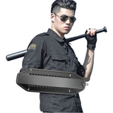 Shindn Home Defence Weapons Lightweight Tactical & Self Defense Riot Shield Real, With Tungsten Tip Metal Arm Shield,melee weapons metal shield