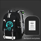 motile commuter backpack shindn ARAMID bulletproof backpack Unisex commuter backpack Luminous cartoon pattern under armour backpack waterproof cycling backpack
