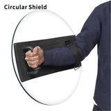 Shindn Aluminum Alloy Metal Shield Lightweight Arm Shield with Window Breaker for Hunting,Safety Protection,Outdoor Adventures and Superhero Cosplay Props