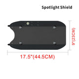 Shindn Aluminum Alloy Metal Shield Lightweight Arm Shield with Window Breaker for Hunting,Safety Protection,Outdoor Adventures and Superhero Cosplay Props