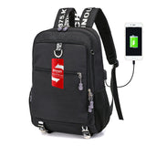 Student Backpack Computer Bag With USB Charging Interface - shindn