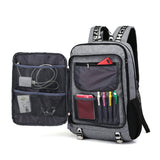 Student Backpack Computer Bag With USB Charging Interface - shindn